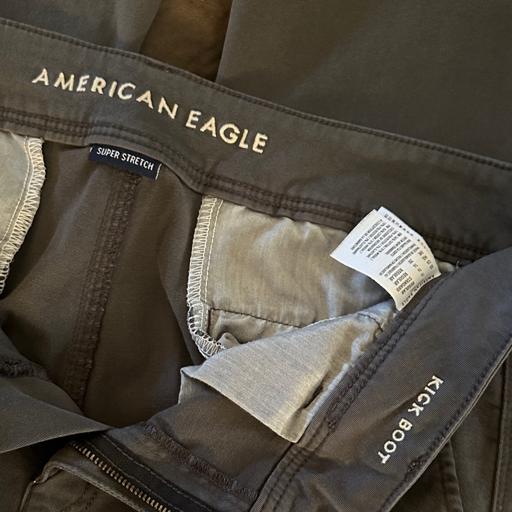 American Eagle Outfitters Gray Boot Cut Pants - Picture 2 of 6